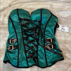 NWT Green corset